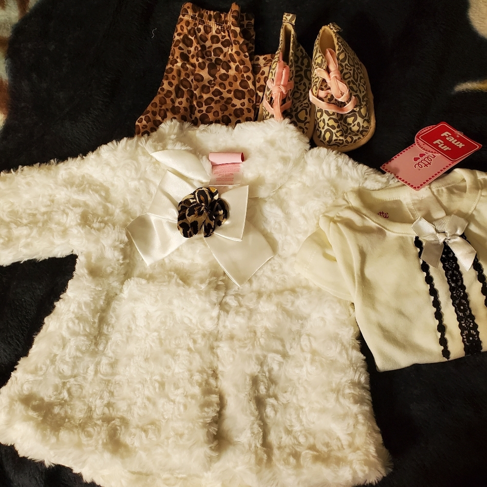 4 pc 18 month outfit shoes blouse pants and jacket